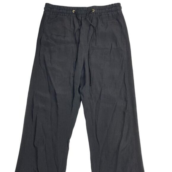 SANDRO Loose Fit Drawstring Trousers Sz 4 + Slight Flaw - Picture 3 of 11